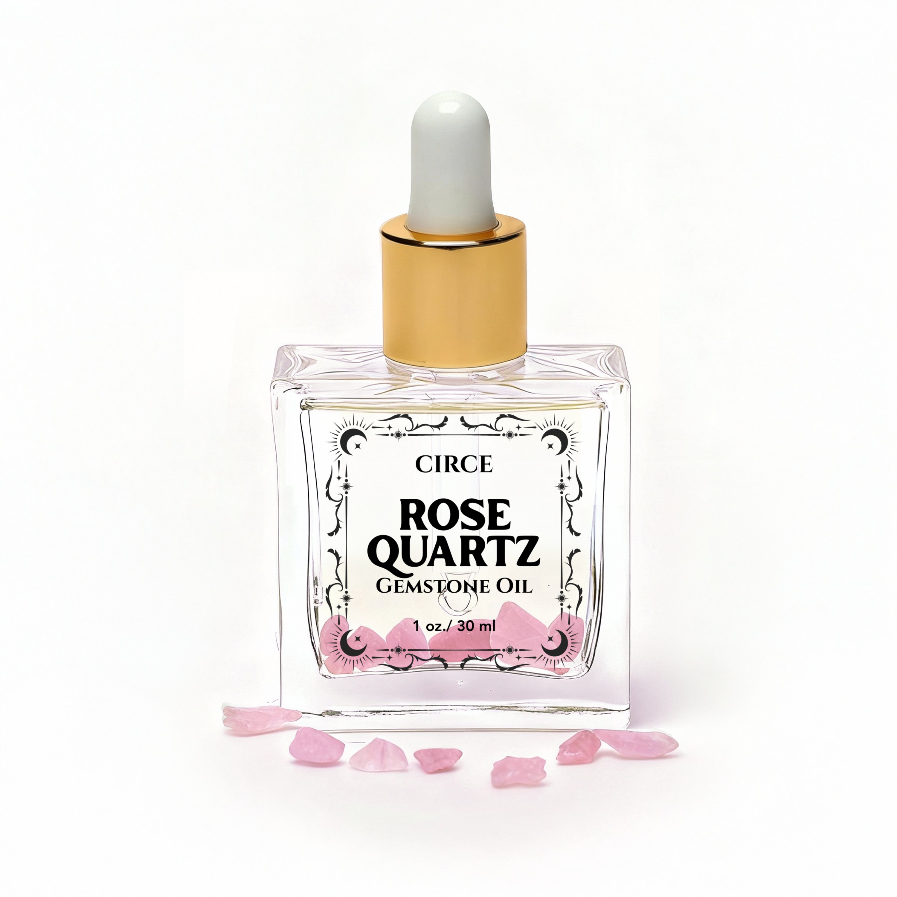 Rose Quartz Body Oil Sample – Crystal Self-Love Glow | 1 oz